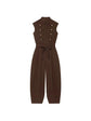 Women Long Jumpsuits 2026 Sleeveless Playsuits Elegant Solid Color Rompers Casual Stand Collar Belt Fashion Commuting Outfit SHOPEZRA L.L.C.