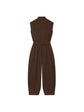 Women Long Jumpsuits 2026 Sleeveless Playsuits Elegant Solid Color Rompers Casual Stand Collar Belt Fashion Commuting Outfit SHOPEZRA L.L.C.