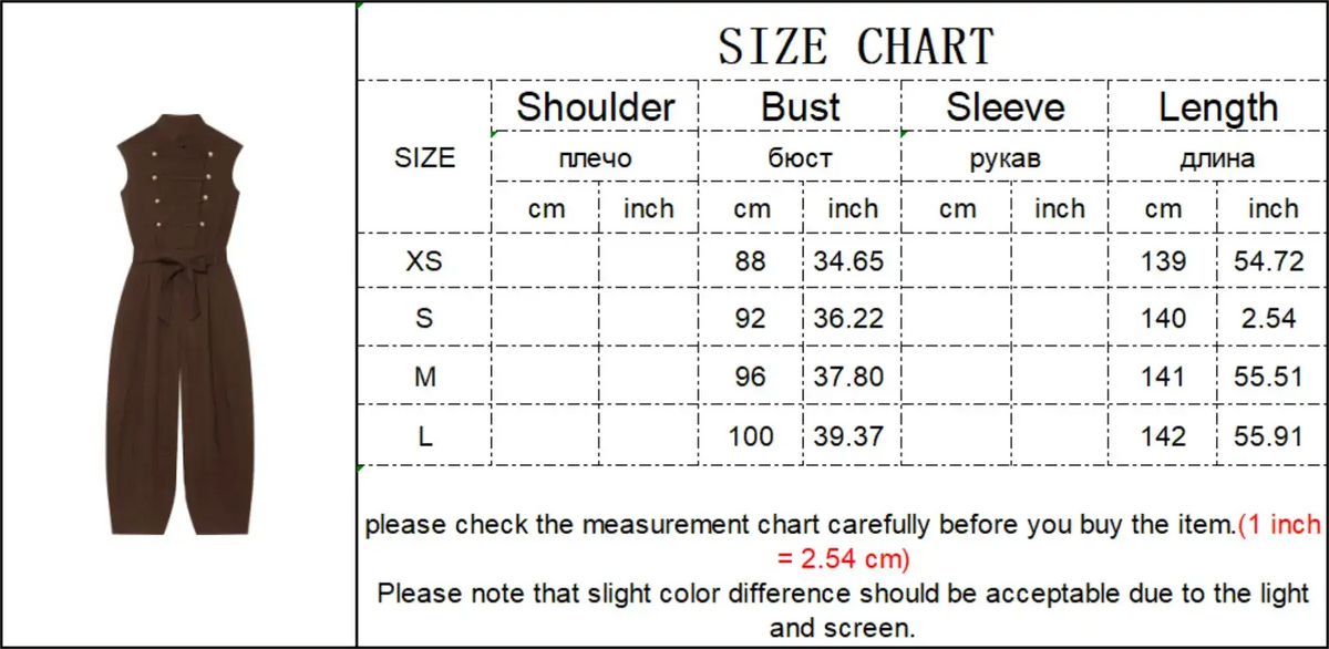 Women Long Jumpsuits 2026 Sleeveless Playsuits Elegant Solid Color Rompers Casual Stand Collar Belt Fashion Commuting Outfit by Dropshipman
