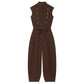 Women Long Jumpsuits 2026 Sleeveless Playsuits Elegant Solid Color Rompers Casual Stand Collar Belt Fashion Commuting Outfit SHOPEZRA L.L.C.
