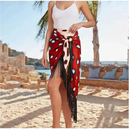 Women Two Tone Dot Print Long Sleeve Split Midi Dress Y2K Deep V Drawstring Slim Mermaid Skirt 2026 Street Club Party Outfit by Dropshipman