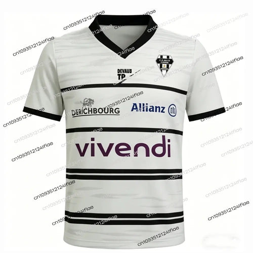 Men's rugby jersey by SHOPEZRA L.L.C., breathable, quick-drying, comfortable sports jersey for training, outdoor activities, and gifts.