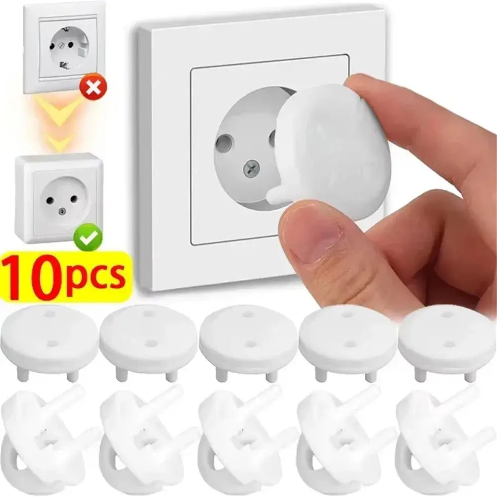 White Electrical Safety Socket Protective Cover Baby Care Safe Guard Protection Children Anti Electric Shock Rotate Protectors SHOPEZRA L.L.C.