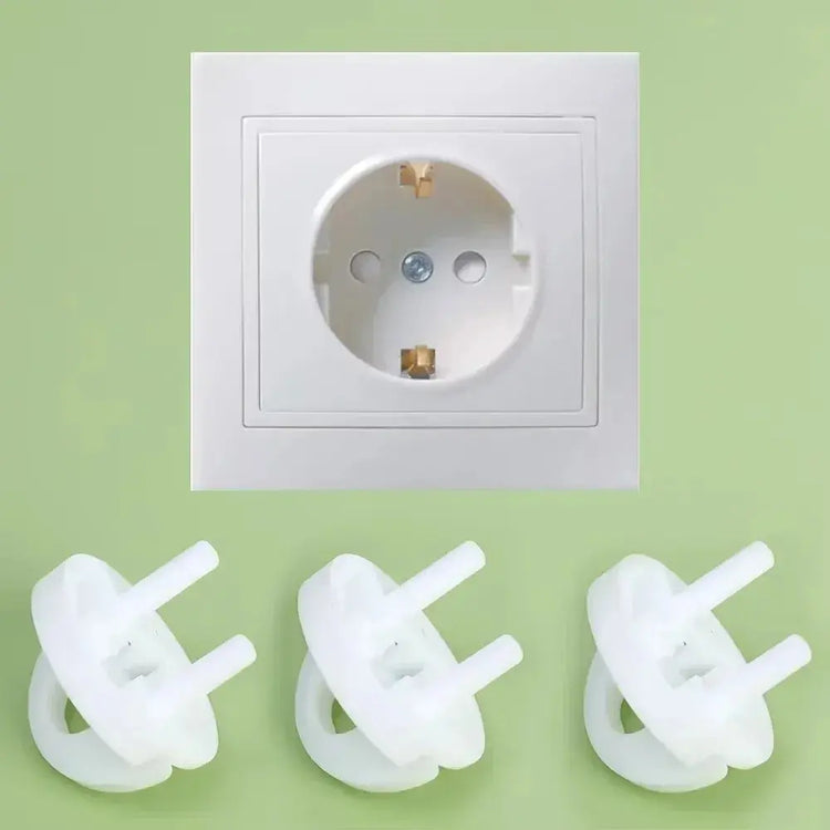 White Electrical Safety Socket Protective Cover Baby Care Safe Guard Protection Children Anti Electric Shock Rotate Protectors SHOPEZRA L.L.C.