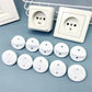 White Electrical Safety Socket Protective Cover Baby Care Safe Guard Protection Children Anti Electric Shock Rotate Protectors SHOPEZRA L.L.C.