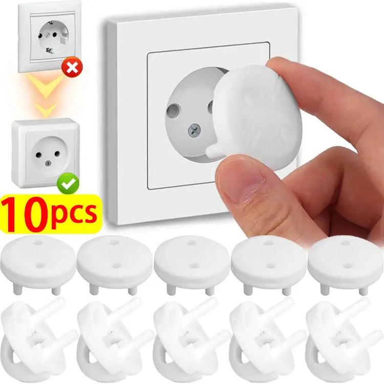 White Electrical Safety Socket Protective Cover Baby Care Safe Guard Protection Children Anti Electric Shock Rotate Protectors SHOPEZRA L.L.C.