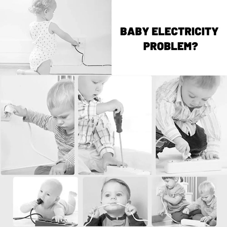 White Electrical Safety Socket Protective Cover Baby Care Safe Guard Protection Children Anti Electric Shock Rotate Protectors SHOPEZRA L.L.C.