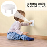 White Electrical Safety Socket Protective Cover Baby Care Safe Guard Protection Children Anti Electric Shock Rotate Protectors SHOPEZRA L.L.C.