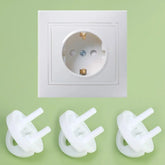 White Electrical Safety Socket Protective Cover Baby Care Safe Guard Protection Children Anti Electric Shock Rotate Protectors SHOPEZRA L.L.C.