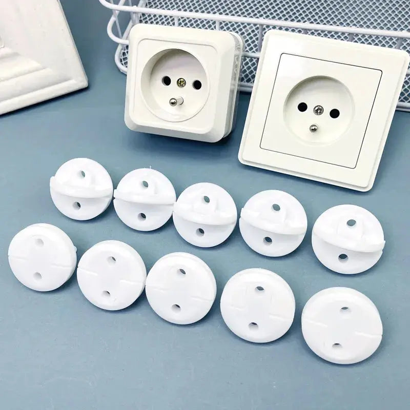 White Electrical Safety Socket Protective Cover Baby Care Safe Guard Protection Children Anti Electric Shock Rotate Protectors SHOPEZRA L.L.C.