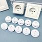 White Electrical Safety Socket Protective Cover Baby Care Safe Guard Protection Children Anti Electric Shock Rotate Protectors SHOPEZRA L.L.C.