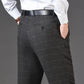 Flat Cashmere Suit Trouser For Male Loose Plaid Hight Waist Classic Straight Formal Mens Dress Pants Business Size 42 44 SHOPEZRA L.L.C.