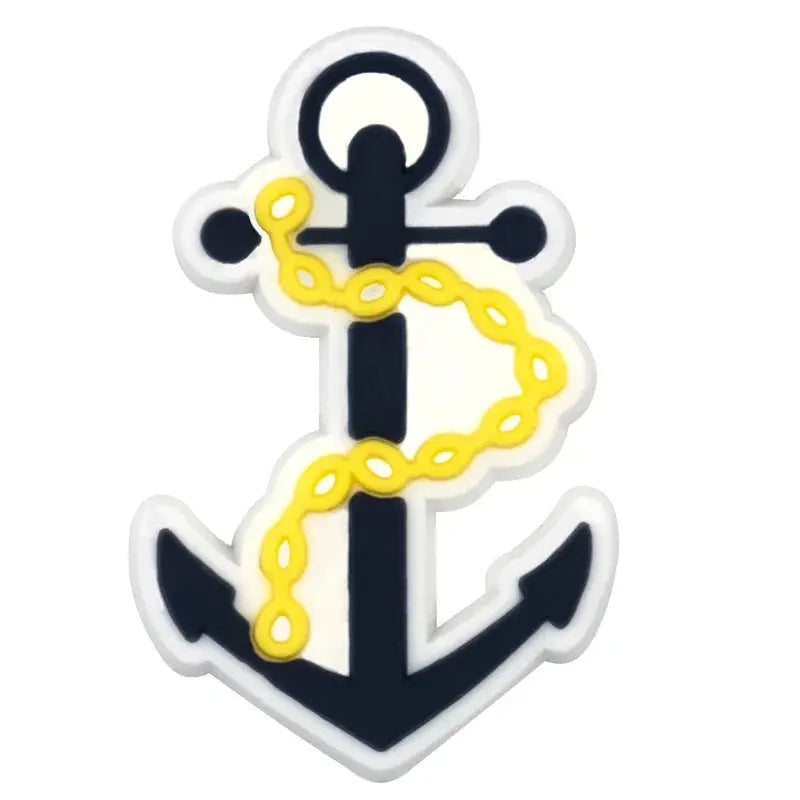 Set of 1/9pcs Jeep sports car shoe charms for boys and kids, featuring turbine hub and ship's anchor pins for shoe decoration.