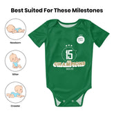 Maccabi MHFC Haifa Green Apes Baby Bodysuit Unisex Shirt Newborn Onesie Boy Girl Undershirt Outfit Baby Romper SHOPEZRA L.L.C.