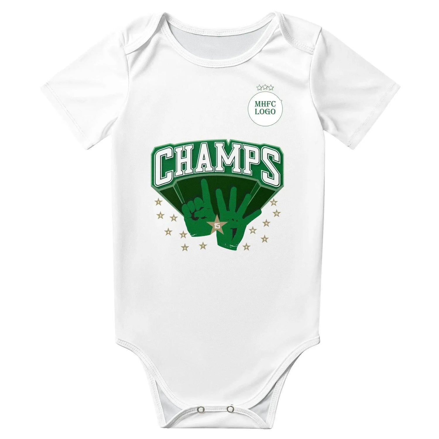 Maccabi MHFC Haifa Green Apes Baby Bodysuit Unisex Shirt Newborn Onesie Boy Girl Undershirt Outfit Baby Romper SHOPEZRA L.L.C.