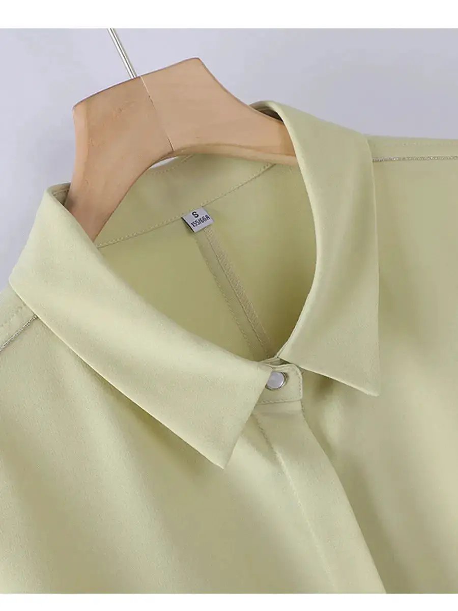[Elegant Long Skirt] V-neck Short-sleeved dress High-end Work Clothes Mid-length Skirt Spring and Summer Business Wear Uniform by Dropshipman