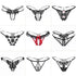 Sexy Lingerie for Women, Lace Open-Crotch, Fully Transparent, Nightclub Sm Pearl Massage Thong, European and American Design by Dropshipman