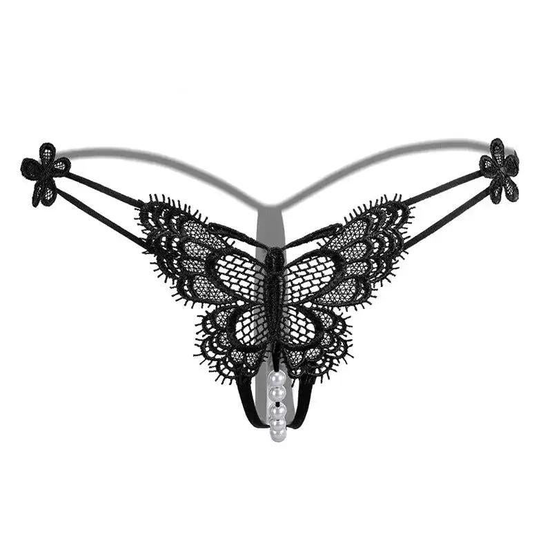 plus size sexy underwear wholesale popular lace pearl massage sexy thong sexy underwear by Dropshipman