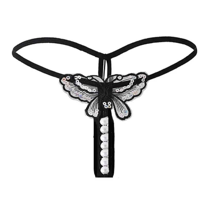 plus size sexy underwear wholesale popular lace pearl massage sexy thong sexy underwear by Dropshipman