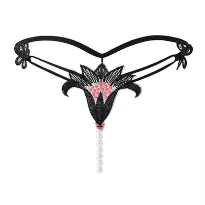 plus size sexy underwear wholesale popular lace pearl massage sexy thong sexy underwear by Dropshipman