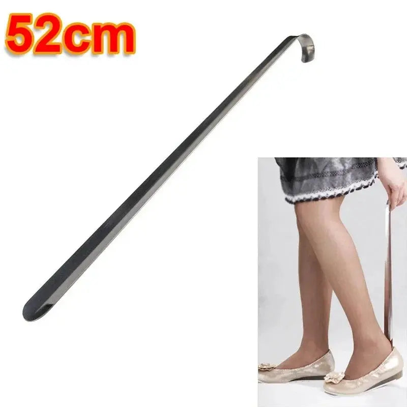 52cm Extra Long Stainless Steel Silver Metal Shoehorn Shoe Lifter Aid Slip-On Shoe Pulling Tool for Easy Shoe Removal SHOPEZRA L.L.C.