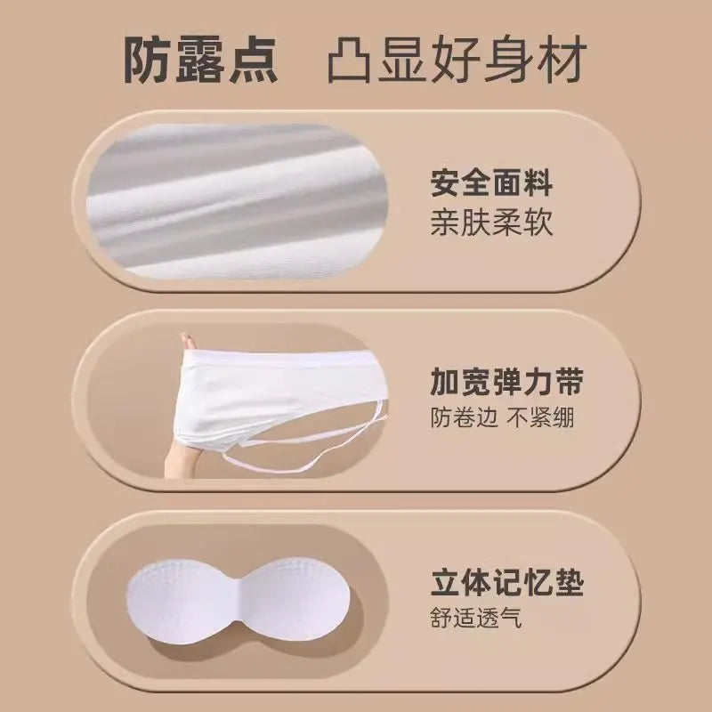 Black disposable underwear bra set for girls, ideal for travel, military training, hotel stays, and daily use, from SHOPEZRA L.L.C.