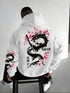 Japan Men Women Anime Dragon Sakura Print Hoodie Street Harajuku Y2K Sports Casual Loose Autumn Winter Warm Sweatshirt Clothing SHOPEZRA L.L.C.