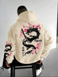 Japan Men Women Anime Dragon Sakura Print Hoodie Street Harajuku Y2K Sports Casual Loose Autumn Winter Warm Sweatshirt Clothing SHOPEZRA L.L.C.
