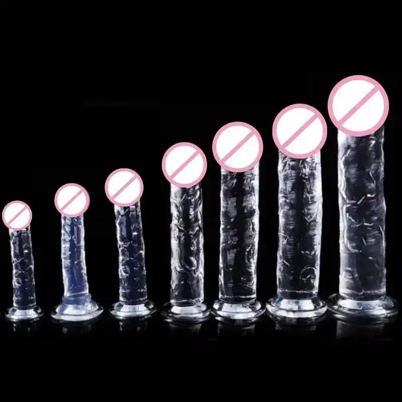Realistic Dildo Jelly Penis Suction Cup Dildo Realistic Sex Toys For Lesbian Women Female Masturbator Big Dick Fake Dick by Dropshipman