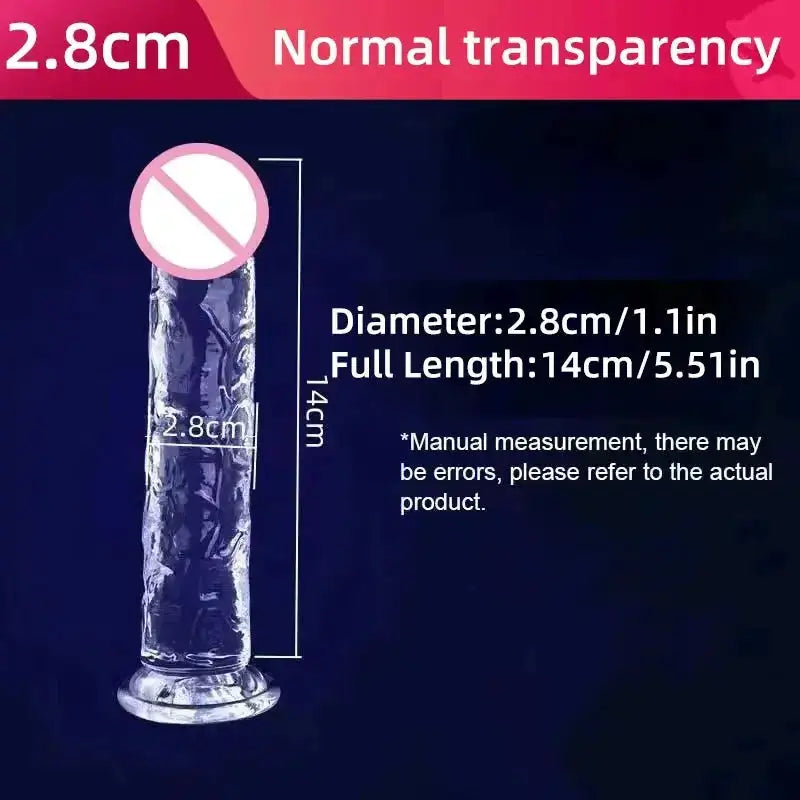 Realistic Dildo Jelly Penis Suction Cup Dildo Realistic Sex Toys For Lesbian Women Female Masturbator Big Dick Fake Dick by Dropshipman