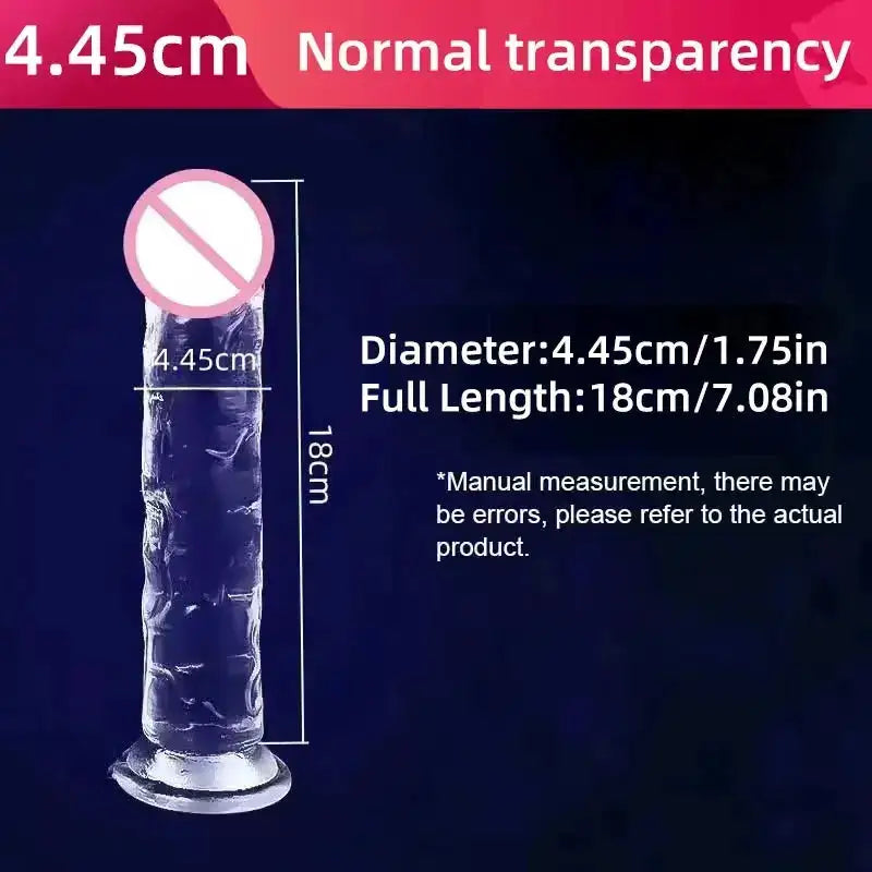Realistic Dildo Jelly Penis Suction Cup Dildo Realistic Sex Toys For Lesbian Women Female Masturbator Big Dick Fake Dick by Dropshipman
