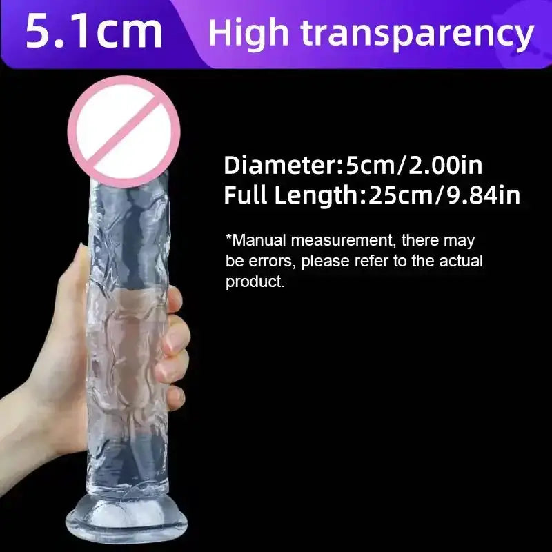Realistic Dildo Jelly Penis Suction Cup Dildo Realistic Sex Toys For Lesbian Women Female Masturbator Big Dick Fake Dick by Dropshipman