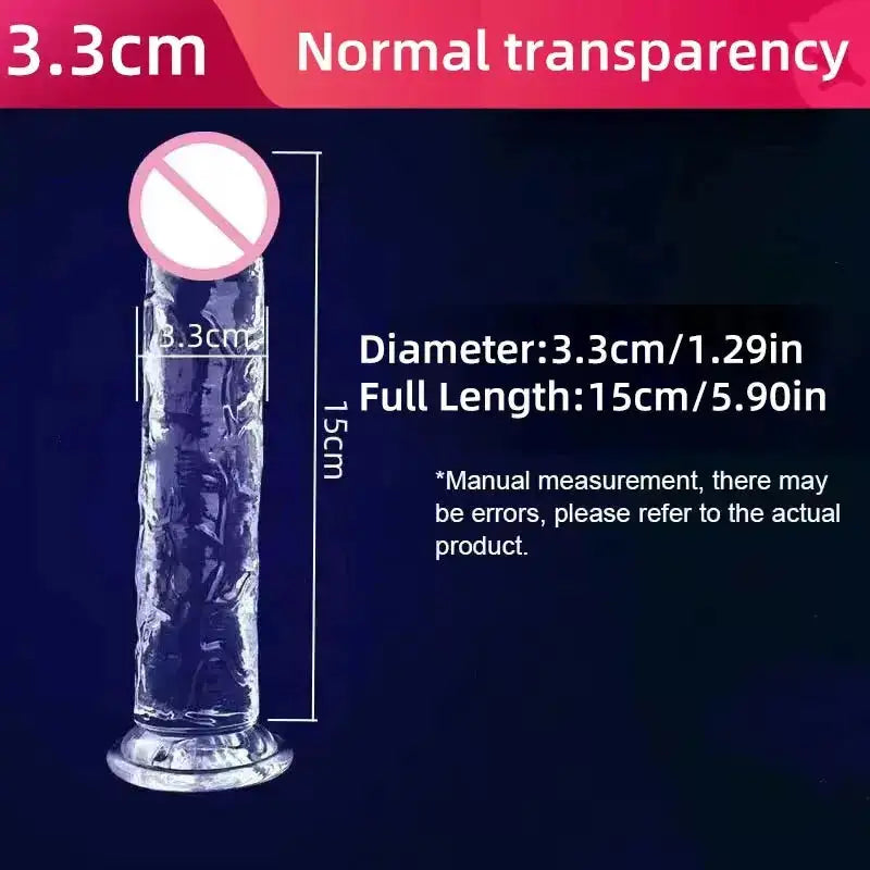 Realistic Dildo Jelly Penis Suction Cup Dildo Realistic Sex Toys For Lesbian Women Female Masturbator Big Dick Fake Dick by Dropshipman