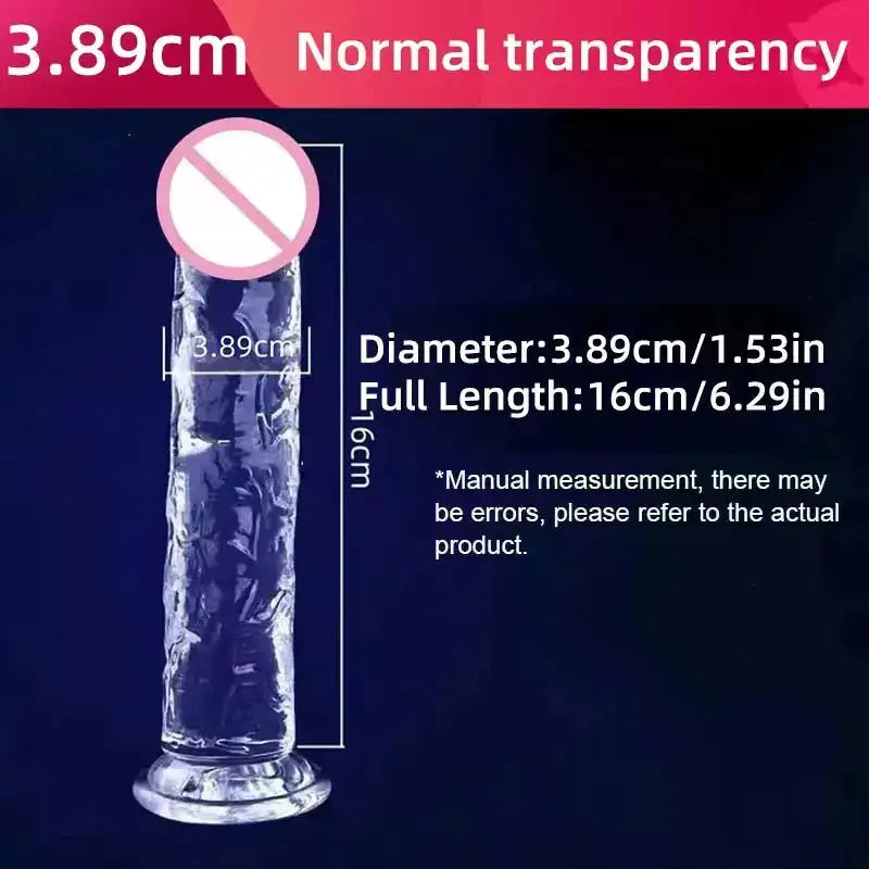 Realistic Dildo Jelly Penis Suction Cup Dildo Realistic Sex Toys For Lesbian Women Female Masturbator Big Dick Fake Dick by Dropshipman