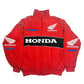Honda Racing Team Jacket Men Women Black Red Patchwork Windbreaker Casual Streetwear Motorcycle Zip Up Jacket Coat For Fans SHOPEZRA L.L.C.
