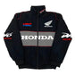 Honda Racing Team Jacket Men Women Black Red Patchwork Windbreaker Casual Streetwear Motorcycle Zip Up Jacket Coat For Fans SHOPEZRA L.L.C.