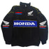 Honda Racing Team Jacket Men Women Black Red Patchwork Windbreaker Casual Streetwear Motorcycle Zip Up Jacket Coat For Fans SHOPEZRA L.L.C.
