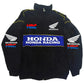 Honda Racing Team Jacket Men Women Black Red Patchwork Windbreaker Casual Streetwear Motorcycle Zip Up Jacket Coat For Fans SHOPEZRA L.L.C.