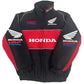 Honda Racing Team Jacket Men Women Black Red Patchwork Windbreaker Casual Streetwear Motorcycle Zip Up Jacket Coat For Fans SHOPEZRA L.L.C.