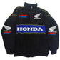 Honda Racing Team Jacket Men Women Black Red Patchwork Windbreaker Casual Streetwear Motorcycle Zip Up Jacket Coat For Fans SHOPEZRA L.L.C.