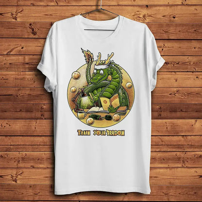 Shenron Divine dragon dbz Funny Anime T Shirt Homme Men Short Sleeve breathable TShirt Unisex Streetwear Tee by Dropshipman