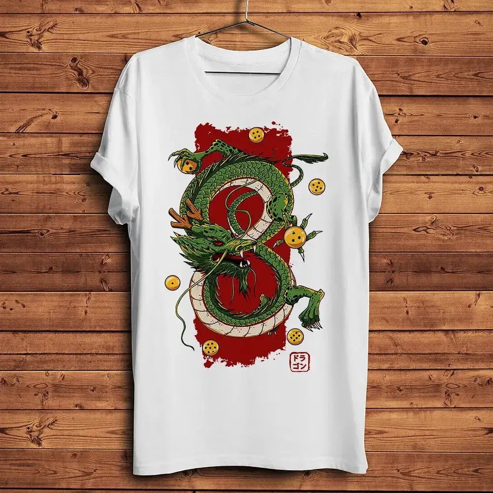 Shenron Divine dragon dbz Funny Anime T Shirt Homme Men Short Sleeve breathable TShirt Unisex Streetwear Tee by Dropshipman