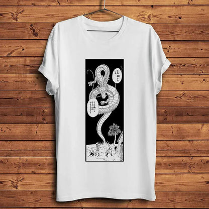 Shenron Divine dragon dbz Funny Anime T Shirt Homme Men Short Sleeve breathable TShirt Unisex Streetwear Tee by Dropshipman
