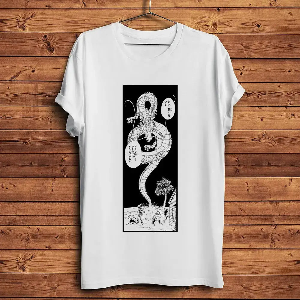 Shenron Divine dragon dbz Funny Anime T Shirt Homme Men Short Sleeve breathable TShirt Unisex Streetwear Tee by Dropshipman