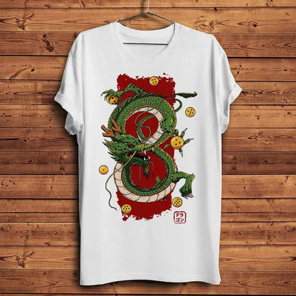 Shenron Divine dragon dbz Funny Anime T Shirt Homme Men Short Sleeve breathable TShirt Unisex Streetwear Tee by Dropshipman