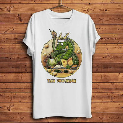 Shenron Divine dragon dbz Funny Anime T Shirt Homme Men Short Sleeve breathable TShirt Unisex Streetwear Tee by Dropshipman