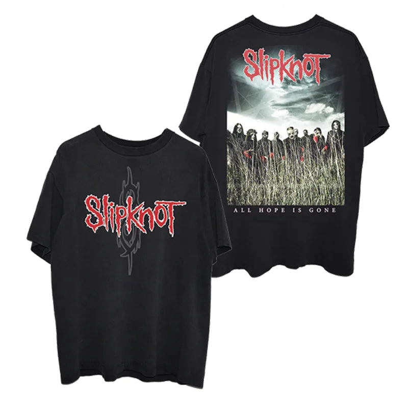 Photo SLIPKNOT Gothic Style Band T-Shirt 100% Cotton Graphic Tee Men Women Summer Streetwear Top SHOPEZRA L.L.C.
