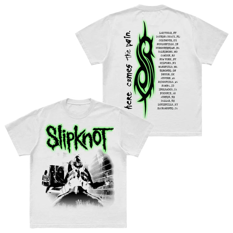 Photo SLIPKNOT Gothic Style Band T-Shirt 100% Cotton Graphic Tee Men Women Summer Streetwear Top SHOPEZRA L.L.C.