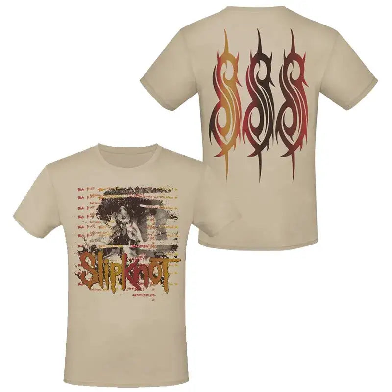 Photo SLIPKNOT Gothic Style Band T-Shirt 100% Cotton Graphic Tee Men Women Summer Streetwear Top by Dropshipman