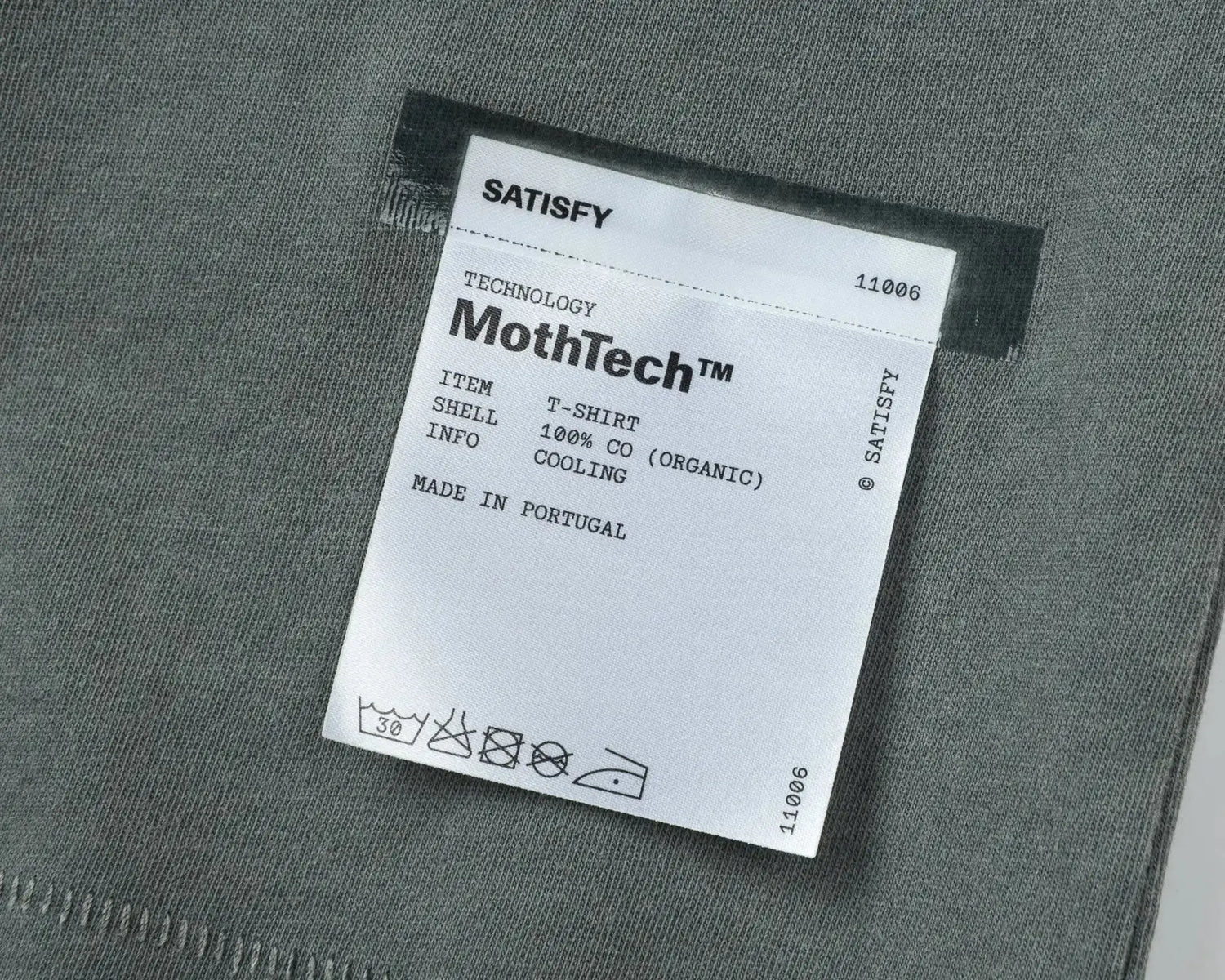 Trendy SATISFY Running MothTech Muscle Round Neck Distressed Pure Cotton Printed Short Sleeve T-Shirt Casual Loose Fit Youth SHOPEZRA L.L.C.